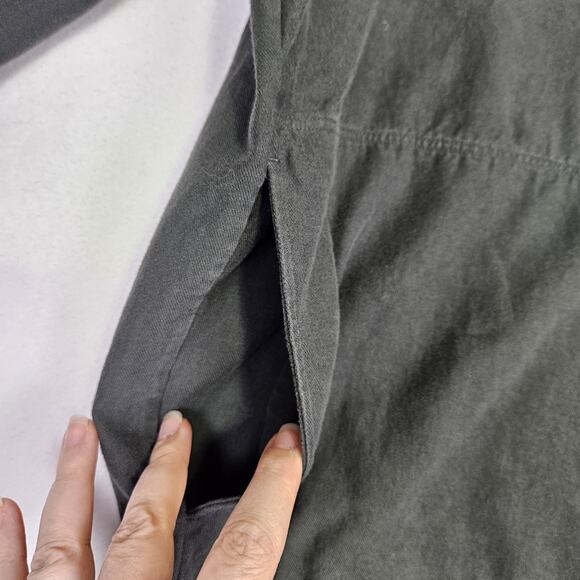 COS Mens Canvas Pullover Streetwear Hoodie Green Designer Casual Oversized M - Picture 4 of 12